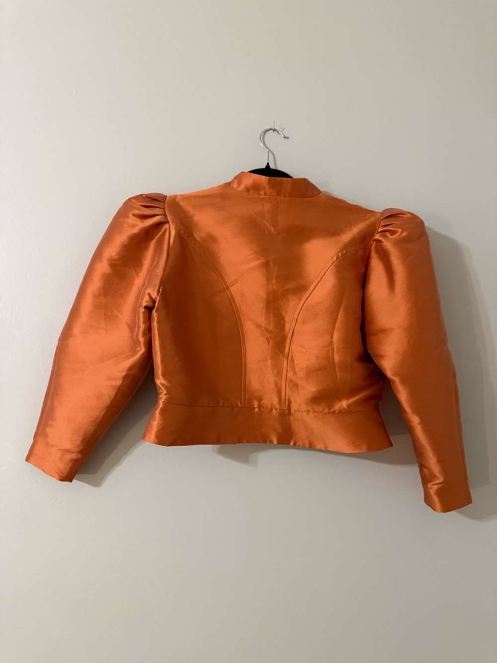 Destree Amoako Satin Jacket Apricot NWT - Picture 3 of 7